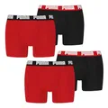 Produktbild: PUMA Herren Boxer Boxershorts Shorts Unterhosen Comfort Stretch 4er Pack, Wäschegröße:XL, Artikel:-011 red/Black