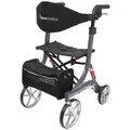 Produktbild: bescomedical Rollator SPRING, Leichtgewicht Gehhilfe - Modell M Sitzhöhe 56 cm, mit Komfort-Federung grau|schwarz