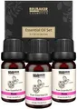 Produktbild: BRUBAKER Cosmetics 3er-Set Rosen Öl - Weiblichkeit, Sinnlichkeit - Ätherische Öle Aromatherapie Geschenkset 3 x 10 ml Rosenöl Vegan