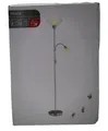 Produktbild: Deckenfluter Pienza mit Leseleuchte Nickel Weiß H:ca.180cm, 1xE27,max.100W,1xE14