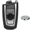 Produktbild: Auto Schlüssel Smartkey Funk Fernbedienung Sender 3 Tasten Gehäuse + CR2450 Batterie für BMW
