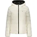 Produktbild: Nachhaltige Damenjacke Weiß mit Kapuze – Stilvolle Eleganz - Weiß - XS