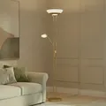 Produktbild: Stehleuchte Lindby, Yveta, dimmbar, Gold / Messing, für Wohnzimmer, Metall, Modern - 183