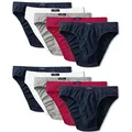 Produktbild: TOM TAILOR Herren Mini Slip 10er Pack - Navy-White-red (7249) - XXL