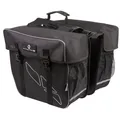 Produktbild: M-Wave Doppeltasche AMSTERDAM schwarz/grau 34x17x30cm, 30 ltr Fahrradtasche