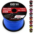 Produktbild: GO!elements Paracord 425 - 3mm Abspannleine, Paracord 425 aus reißfester Nylonschnur blau 100m