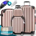 Produktbild: MONZANA® 4tlg Kofferset Beautycase Trolley Reisekoffer Hartschale Koffer M-L-XL