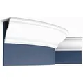 Produktbild: ORAC DECOR C333F LUXXUS Stuckprofil Flexible Stuckleiste Zierprofil Deckenleiste 200 cm x 12,2 cm x 11,1 cm Weiß
