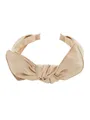 Produktbild: axy Haarreif Haarreif mit Schleife 13 cm x 4,5 cm aus Glanz Stoff, Vintage Damen Haareifen Haarband