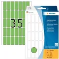 Produktbild: HERMA Vielzwecketiketten 12 x 30 mm, 1.120 Etiketten, grün, permanent haftend, für Handbeschriftung