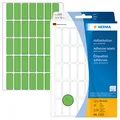 Produktbild: HERMA 2355 Vielzweck-Etiketten, 1120 Stück, 12 x 30 mm, 35 pro Bogen, selbstklebend, Haushaltsetiketten zum Beschriften, matt, blanko Papier Klebeetiketten Aufkleber, grün