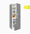 Produktbild: Exquisit Kühl-Gefrierkombination 173L Inoxlook LED EEK D 142cm