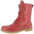Produktbild: Andrea Conti Damen Stiefelette Leder Schnürboot 0348760, Größe:38 EU, Farbe:Rot