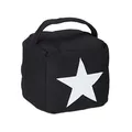 Produktbild: Relaxdays Türstopper Stern, Türpuffer Stoff, Türsack Boden, hoch, mit Griff, dekorativ, HxBxT: 20 x 15 x 15 cm, schwarz