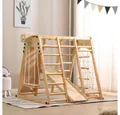 Produktbild: HOME DELUXE Klettergerüst Indoor Spielturm LIO, (inkl. Schaukel, Rutsche, Kletternetz & Leiter), 8 in 1 Kletterturm I Spielzimmer, Kinderzimmer