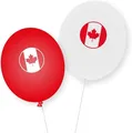Produktbild: 8 Luftballons KANADA Ballon Deko Länderparty Party Geburtstag Ahorn Ballondeko