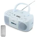 Produktbild: MEDION LIFE E65010 Boombox UKW Stereo Radio CD Kassette MP3 USB AMS 2x 30W blau