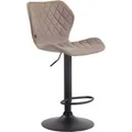 Produktbild: CLP Barhocker Cork Stoff Taupe/Schwarz