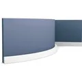 Produktbild: ORAC DECOR SX194F AXXENT SQUARE Flexible Sockelleiste Zierleiste Stuckleiste 2 m 200 cm x 1 cm x 2 cm Weiß
