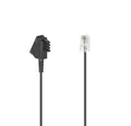 Produktbild: Hama DSL-Box-Kabel, TAE-F-Stecker - Modular-Stecker 8p2c, 10 m, Schwarz Telefonkabel