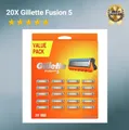Produktbild: 20X Gillette Fusion5 Rasierklingen 20 Original Ersatzklingen Herren | NEU ⭐⭐⭐⭐⭐