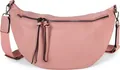 Produktbild: styleBREAKER Damen Halbmond Schultertasche groß | Crossbody Umhängetasche Handtasche mit 2 Wege Reißverschluss & verstellbarem Schultergurt 37 x 17 cm