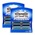 Produktbild: 20x Wilkinson Protector Rasierklingen Doppelklinge mit Gleitstreifen 2x 10 Stück