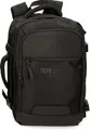 Produktbild: Pepe Jeans Bromley Kabinenrucksack, tragbar, 15,6 Zoll, Schwarz, 30 x 44 x 18 cm