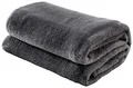 Produktbild: Erwin Müller Teddy-Fleece-Wohndecke Salerno, Fleece-Decke, Kuscheldecke grau Größe 150x200 cm - flauschig weich, pflegeleicht