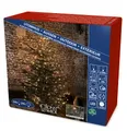 Produktbild: Konstsmide 6322-810 LED Baummantel mit Ring, 8 Stränge à 70 Dioden, mit Glimmereffekt / für Außen (IP44) / 560 bernsteinfarbene Dioden (280 glimmend) / 24V Außentrafo / schwarzes Kabel, gold, 560 LEDs
