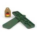 Produktbild: FUX 1000 Stück Abstandshalter 100mm x 24mm x 1mm-6mm | Made in Germany | Unterlegplatten, Distanzklötze aus Kunststoff, Abstandhalter (Dicke: 5mm)