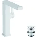 Produktbild: hansgrohe Tecturis E Fine Einhebel-Waschtischmischer 210, schwenkbar, Ausladung 157mm, mit Push-Open Ablaufgarnitur, CoolStart, EcoSmart+, 73060700, Farbe: Weiß Matt