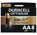 Produktbild: Duracell Duracell Optimum AA 8er Mignon-Batterien Elektro-Kabel, Zusätzliche Lebensdauer bis zu 200%
