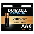 Produktbild: DURACELL OPTIMUM 200 ALKALINE BATTERY AA LR6 8 UNIT