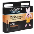 Produktbild: 8 DURACELL Batterien Optimum Mignon AA 1,5 V