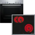 Produktbild: Bosch HND211CS63 - Einbauherd & Elektrokochfeld mit 5 Jahre Garantie, HEA510BS3 & NKN645GA2E, Mit Rahmen aufliegend, 60 cm