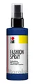 Produktbild: Marabu 17190050293 - Fashion Spray nachtblau 100 ml, Textilsprühfarbe, m. Pumpzerstäuber, für helle Textilien, weicher Griff, einfache Fixierung, waschbeständig bis 40°C, tolle Effekte auf Stoff