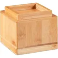 Produktbild: Relaxdays Möbelerhöher 4er Set Bambus Natur 10 cm x 11,5 cm x 11,5 cm