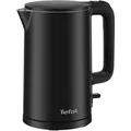 Produktbild: Tefal KO1408E0 Elektrischer Wasserkocher, Thermo Protect, Safe to Touch, 1500 W, Schwarz und Innenseite aus Edelstahl, Schwarz - Schwarz