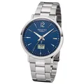 Produktbild: Regent Herren Uhr FR-247 Metall Funkwerk Armband-Uhr Funkuhr silber URFR247