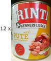Produktbild: Rinti Kennerfleisch Pute (€ 4,62/kg) für Hunde - getreidefrei: 12 x 800 g
