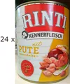 Produktbild: 24 x 800 g Rinti Kennerfleisch Pute (€ 3,90/kg) Hunde-Nassfutter, getreidefrei