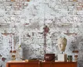 Produktbild: Fototapete Stein Optik Shabby Used-Look Industrial Weiß Grau 39238-1 (5,79€/1qm)