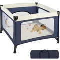 Produktbild: Baby Laufstall Tommy Junior 105x105x78cm Babyreisebett blau B-Ware