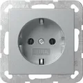 Produktbild: Gira 418826 SCHUKO-Steckdose 16 A 250 V~ System 55, Aluminium