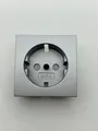 Produktbild: Gira 418826 E2 55 Abdeckung für Schuko Steckdose Alu Silber