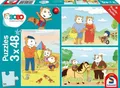 Produktbild: Schmidt Spiele Puzzle-Poster BOBO Auf ins Abenteuer 3x48 Teile