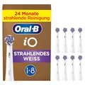 Produktbild: Oral-B iO Strahlendes Weiss Aufsteckbürsten — ORIGINAL Zahnbürstenaufsatz für Elektrische Oral-B iO Zahnbürsten — Bürstenköpfe, Ersatzbürsten zur Zahnaufhellung — Weiß, 8 Stück