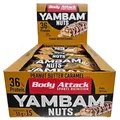 Produktbild: Body Attack  - YamBam NUTS Riegel - Karton 15 x 55g Geschmacksrichtung Peanut Butter Caramel