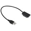 Produktbild: Stineng USB Adapter PC 6P + 7P CD DVD Rom zu USB 2.0 Konverter Slimline 13 Pin Laufwerk Kabel für PC Laptop Notebook